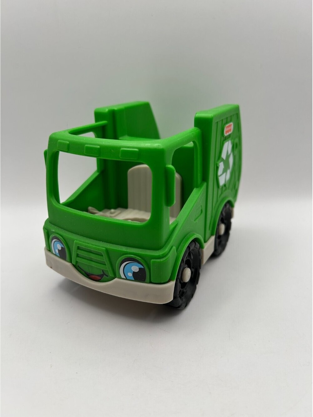 Fisher-Price Little People Recycling Truck Toy Garbage Green 2019